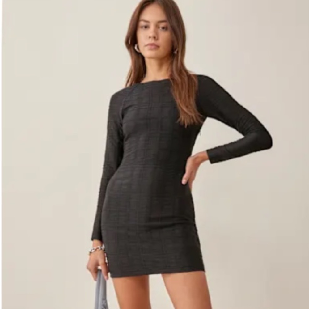 Reformation Dee Dress Black - Size S